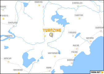 map of Yuanzihe