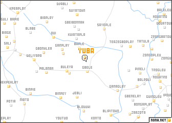 map of Yuba