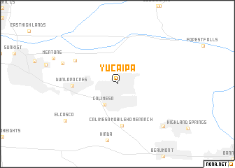 map of Yucaipa