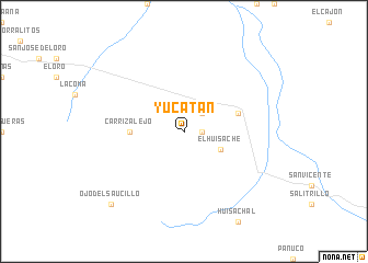 map of Yucatán