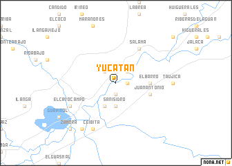 map of Yucatán