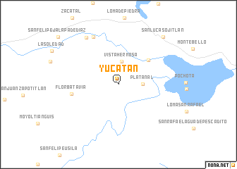 map of Yucatán