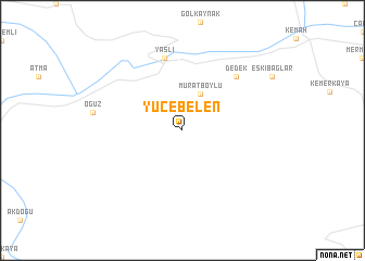 map of Yücebelen