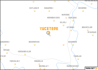 map of Yücetepe