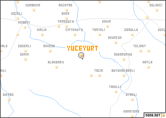 map of Yüceyurt