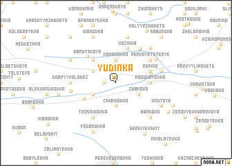 map of Yudinka