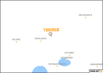 map of Yudīnka