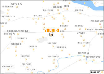 map of Yudinki