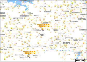 map of Yu-dong