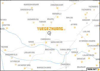 map of Yuegezhuang