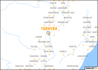 map of Yüeh-yeh