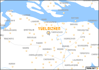 map of Yuelaizhen