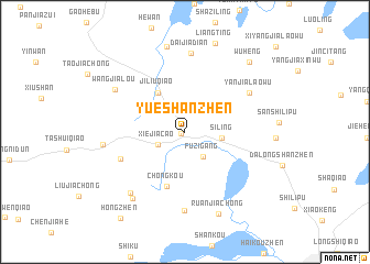 map of Yueshanzhen