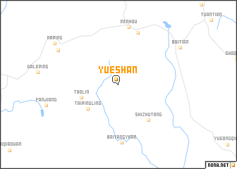 map of Yueshan