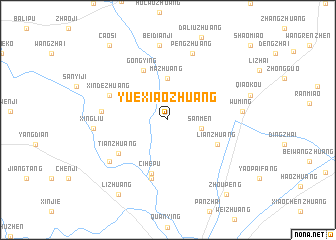 map of Yuexiaozhuang