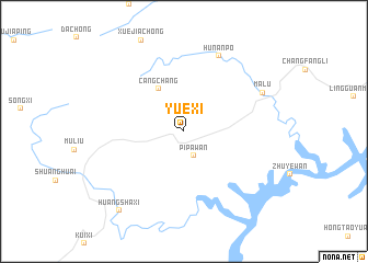 map of Yuexi