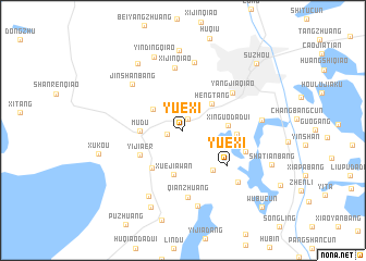 map of Yuexi