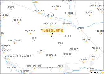 map of Yuezhuang