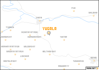 map of Yugala