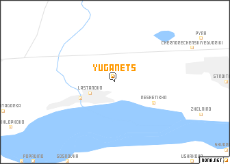 map of Yuganets