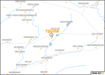 map of Yugina
