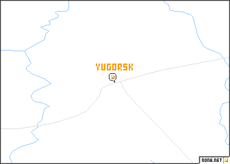 map of Yugorsk