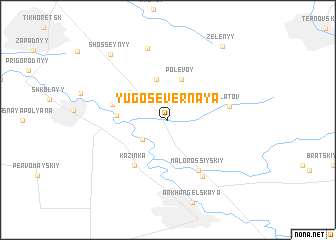 map of Yugo-Severnaya