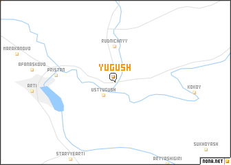 map of Yugush