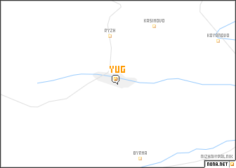 map of Yug