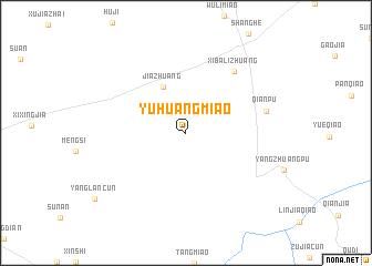 map of Yuhuangmiao