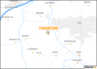 map of Yuhuazhai