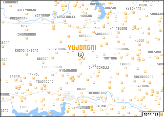 map of Yujŏng-ni