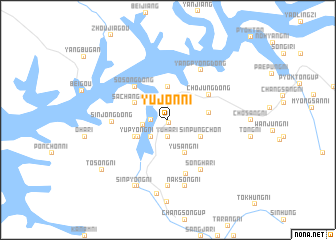 map of Yujŏn-ni