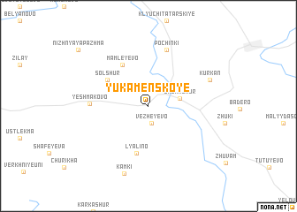 map of Yukamenskoye