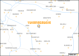 map of Yukarıağadeve