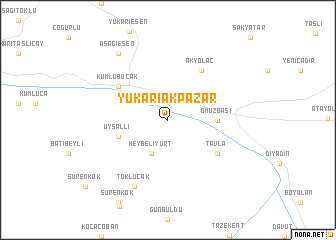 map of Yukarıakpazar