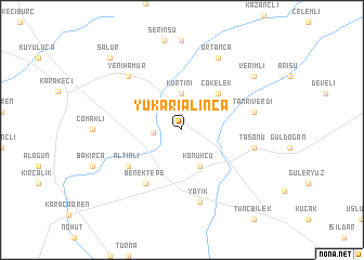 map of Yukarıalınca