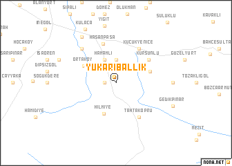 map of Yukarıballık
