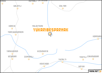 map of Yukarıbeşparmak