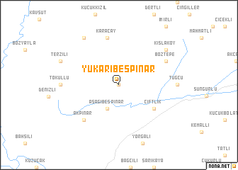 map of Yukarıbeşpınar