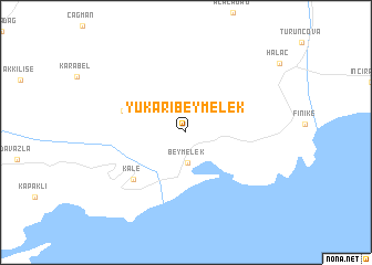 map of Yukarıbeymelek