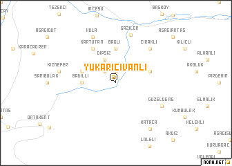 map of Yukarıcivanlı