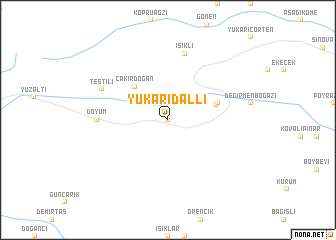 map of Yukarıdallı