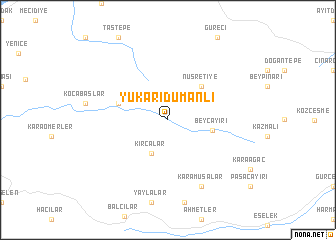 map of Yukarıdumanlı