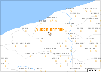 map of Yukarıgöynük