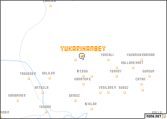 map of Yukarıhanbey