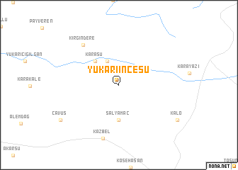 map of Yukarıincesu