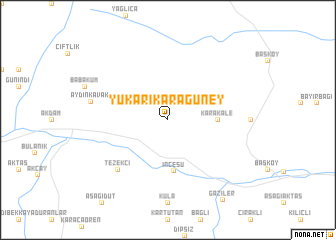 map of Yukarıkaragüney