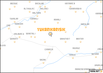 map of Yukarıkarışık