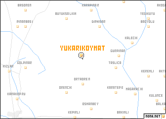 map of Yukarıkoymat